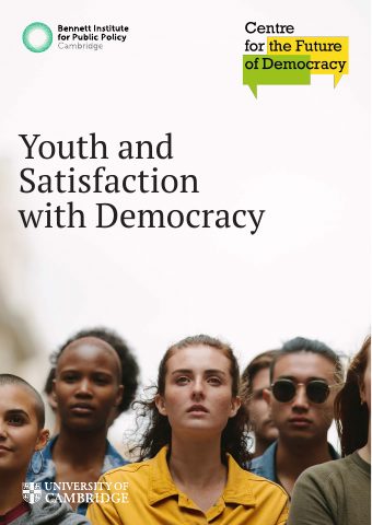 Cover of the Youth and Satisfaction with Democracy report